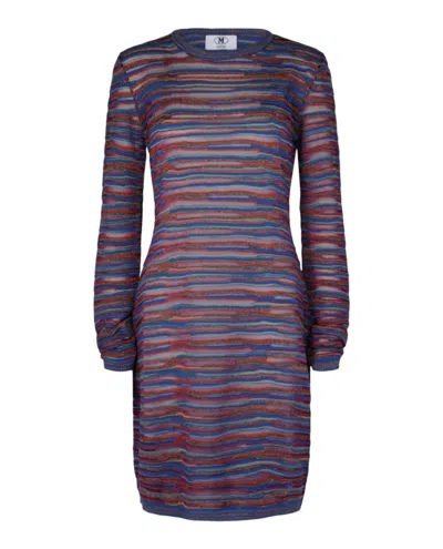 M Missoni Wave Bodycon Mini Dress In Multi
