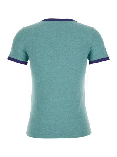 Chloé Fitted Logo T-shirt In Cotton-mix Jersey In Multi