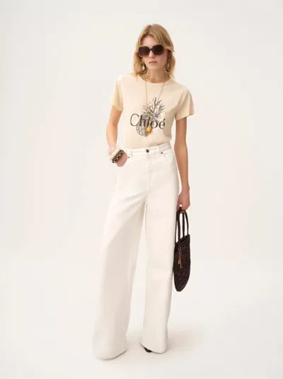 Chloé Chloe T-shirt Women In Yellow