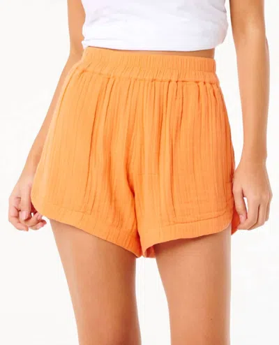 Rip Curl Premium Cotton Gauze Surf Shorts In Light Orange