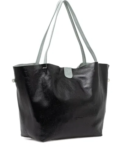 Patrizia Pepe Reversible Top-handle Tote Bag In Green