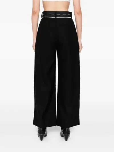 Feng Chen Wang Deconstructed Trousers In Black