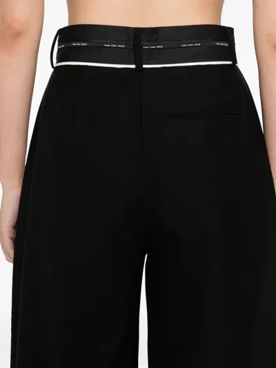 Feng Chen Wang Deconstructed Trousers In Black