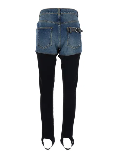 Coperni Dual-tone Organic Cotton Pants In Black