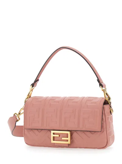 Fendi Baguette Medium Shoulder Bag In Pink