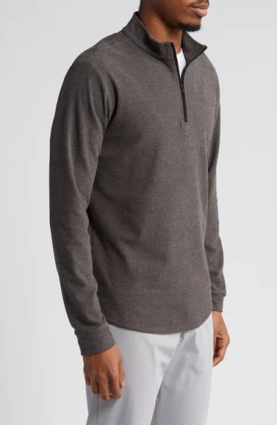 Swannies Emery Quarter Zip Golf Pullover In Gray