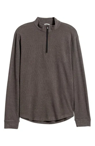 Swannies Emery Quarter Zip Golf Pullover In Gray