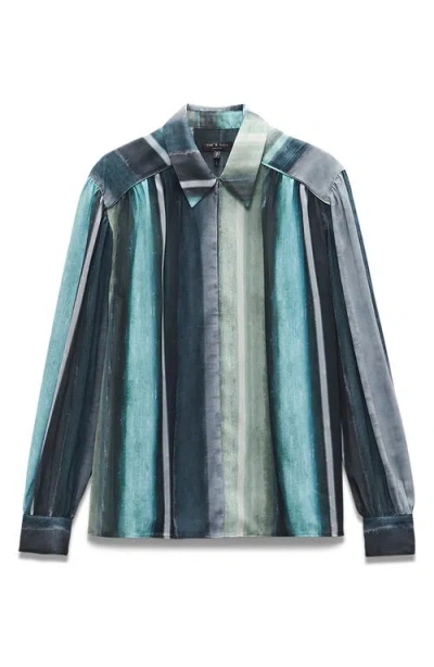 Rag & Bone Emmy Stripe Button-up Shirt In Multi