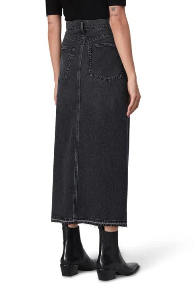 Rag & Bone Featherweight Clara Midi Skirt In Black