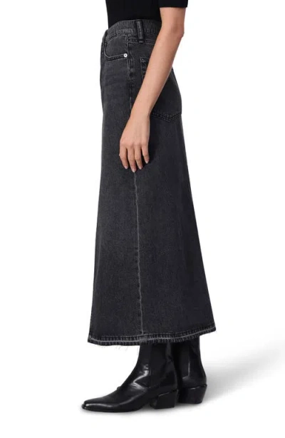 Rag & Bone Featherweight Clara Midi Skirt In Black