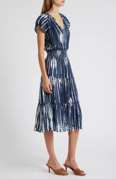 Rails Amellia Print Tiered Midi Dress