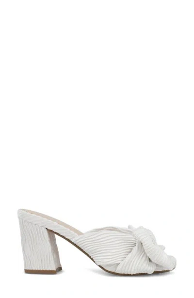 Mia Women's Mechelle Block Heel Dress Sandals In White
