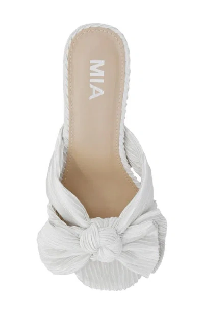 Mia Women's Mechelle Block Heel Dress Sandals In White