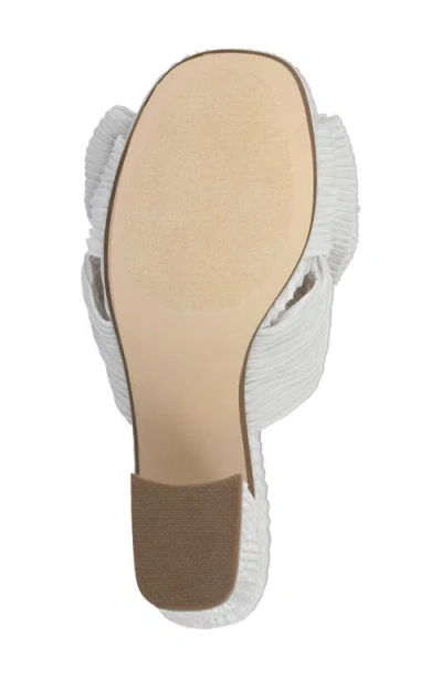 Mia Women's Mechelle Block Heel Dress Sandals In White