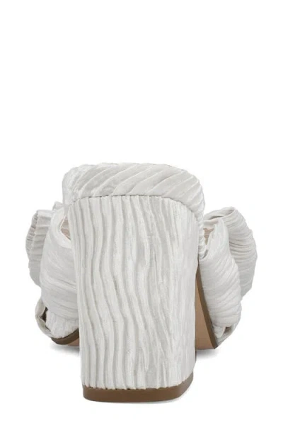 Mia Women's Mechelle Block Heel Dress Sandals In White