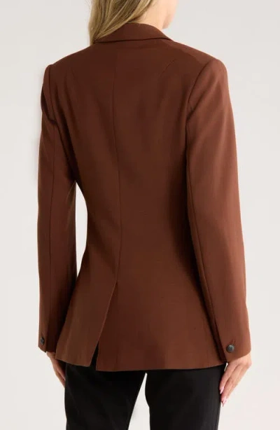 Rag & Bone Roxanne Wool Blend Blazer In Brown
