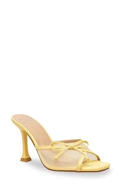 Chase & Chloe Chase And Chloe Baela Mesh Sandal In Yellow