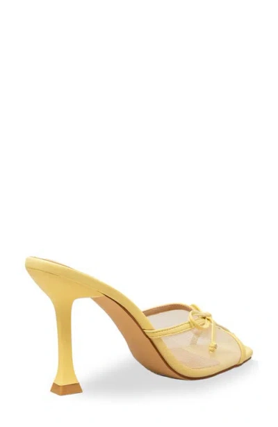 Chase & Chloe Chase And Chloe Baela Mesh Sandal In Yellow