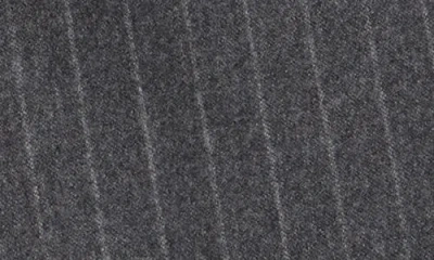 A.l.c Renee Strapless Pinstriped Wool-blend Flannel Top In Gray