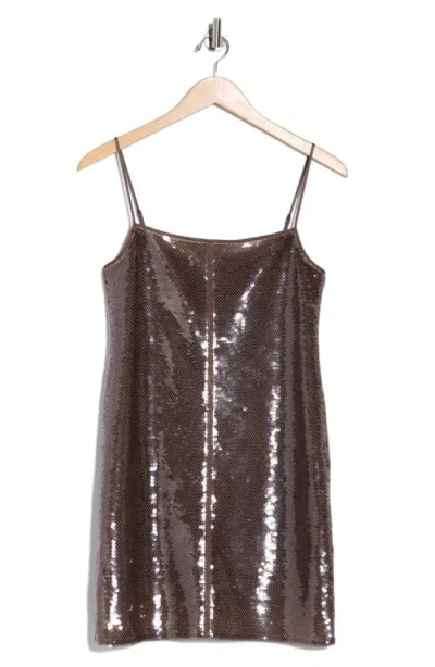 A.l.c . Dani Sequin Minidress In Brown