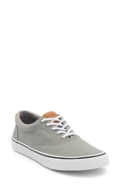 Sperry Striper Ii Cvo Sw Mens Canvas Lace Up Casual Sneakers In Gray