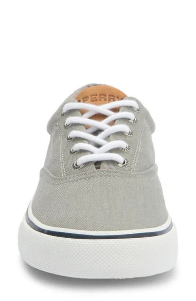Sperry Striper Ii Cvo Sw Mens Canvas Lace Up Casual Sneakers In Gray