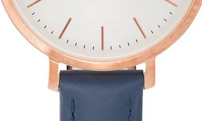 Fossil Jacqueline Two Hand Quartz Leather Strap Watch, 36mm In Gold