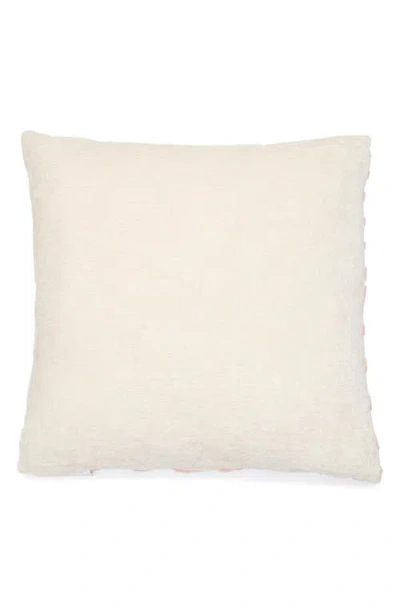 Tahari Asymmetrical Stripe Bouclé Accent Pillow In Pink