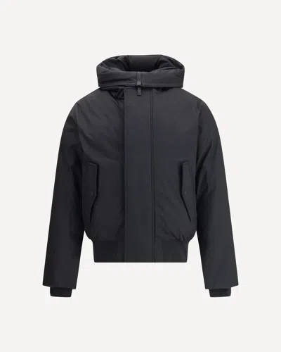 Dsquared2 Giubbino Techno Down Bomber In Nylon In Black