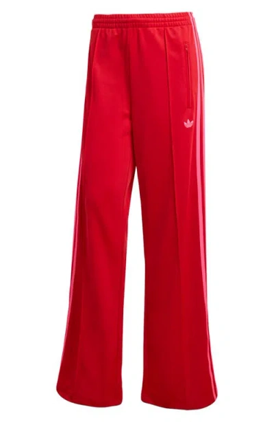 Adidas Originals Straight Trousers With Elastic Waistband And Side Stripes In Multi