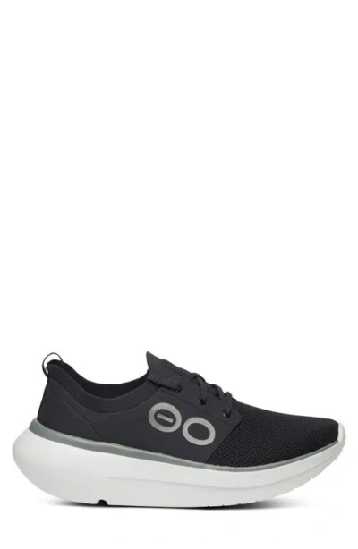 Oofos Oomy Stride Sneaker In Black