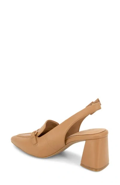 Gentle Souls Women's Dawson Pointy Toe Leather Slingback Pumps In Brown