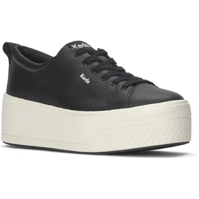 Keds Women's Leather Sneakers In Black
