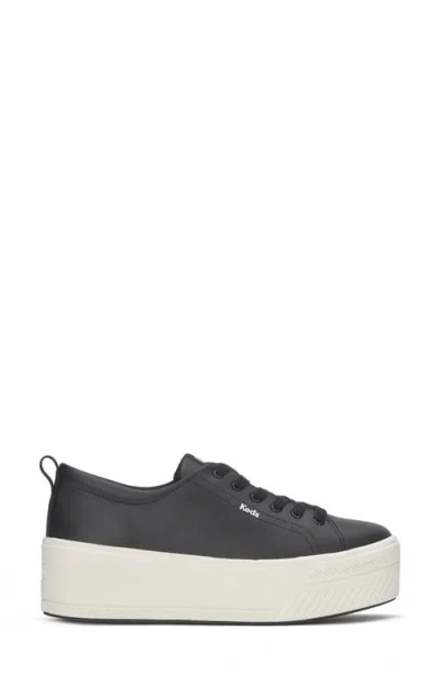 Keds Women's Leather Sneakers In Black