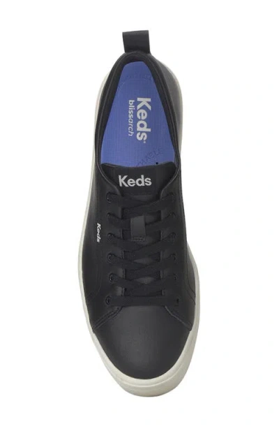 Keds Women's Leather Sneakers In Black