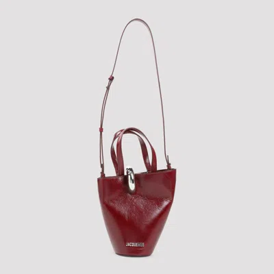 Jacquemus Le Petit Bambola In Burgundy