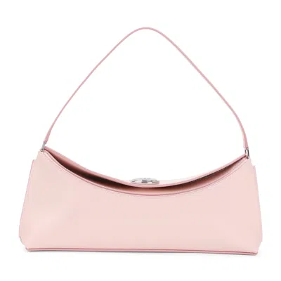 Jacquemus Le Calisso Pink Shoulder Bag With Engraved Snap Button In Leather In Pink