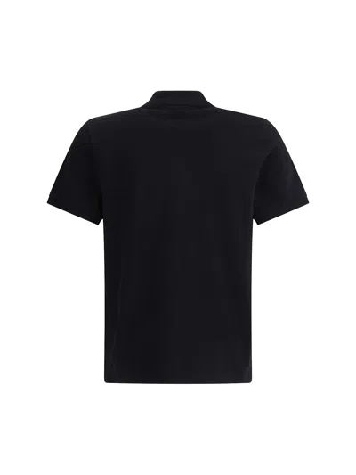 Moose Knuckles Everett Gold Polo Shirt In Black