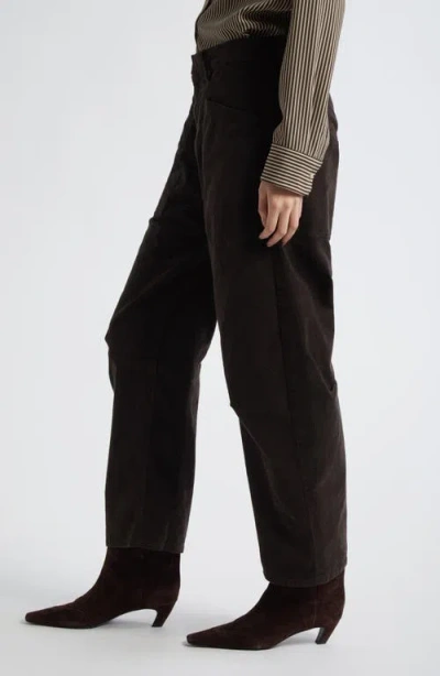 Nili Lotan Shon Corduroy Pants In Black