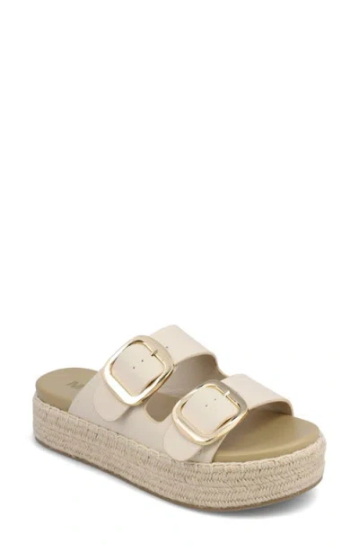 Mia Women's Shai Double Buckle Slip-on Slide Sandals In Neutral