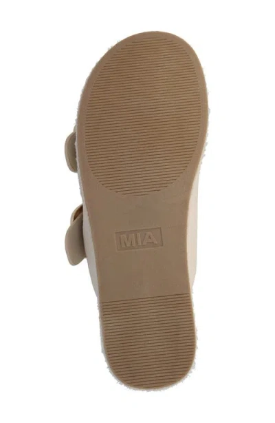 Mia Women's Shai Double Buckle Slip-on Slide Sandals In Neutral