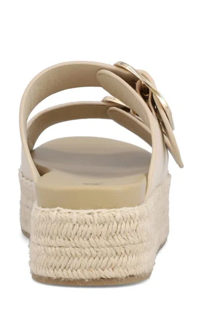 Mia Women's Shai Double Buckle Slip-on Slide Sandals In Neutral