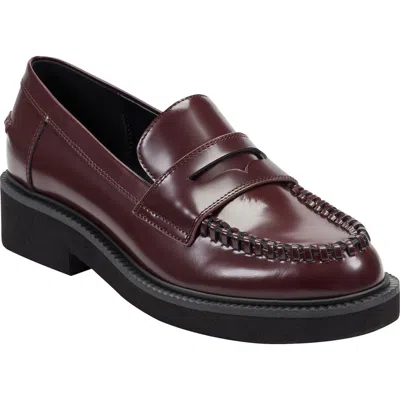 Marc Fisher Ltd Women's Dagman Loafer Flats In Burgundy