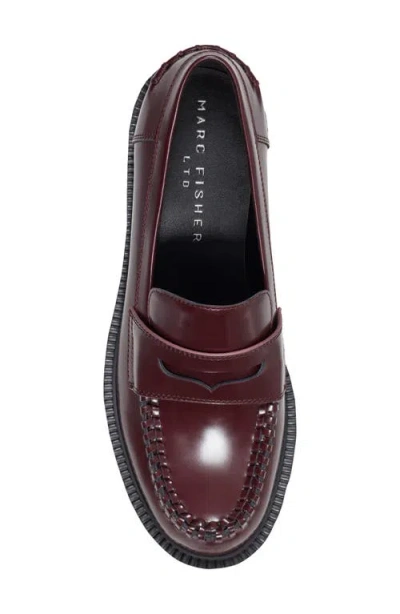Marc Fisher Ltd Women's Dagman Loafer Flats In Burgundy