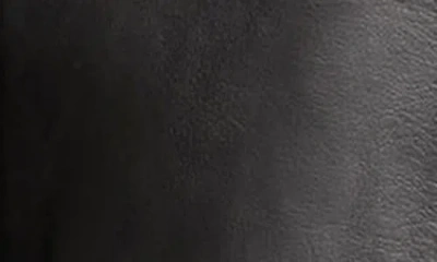 Lafayette 148 Nappa Leather Macrame Fringe Fitted Blazer In Black