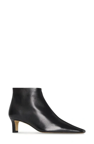The Row Black Carla 45 Ankle Boots In Leather In Black