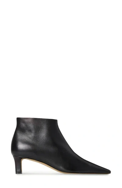 The Row Black Carla 45 Ankle Boots In Leather In Black