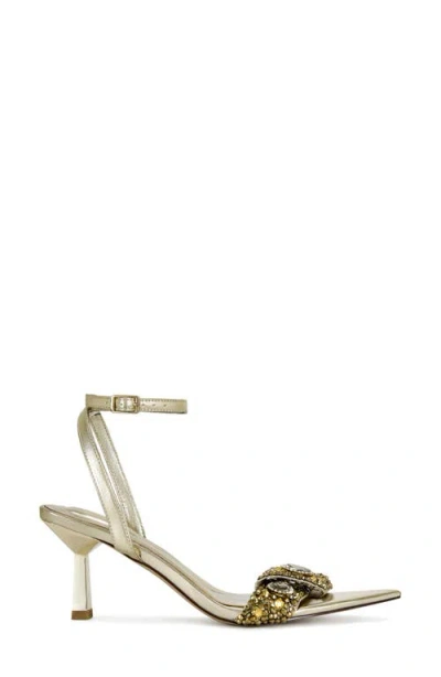 Azalea Wang Mael Ankle Strap Sandal In Gold