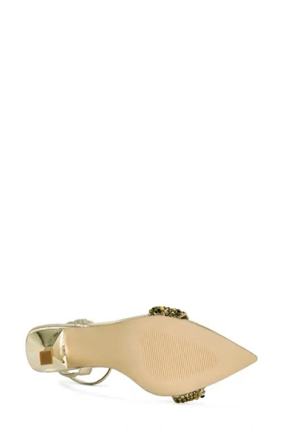 Azalea Wang Mael Ankle Strap Sandal In Gold