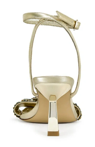 Azalea Wang Mael Ankle Strap Sandal In Gold